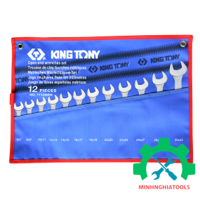 Bộ cờ lê hai đầu miệng 12 chi tiết Kingtony 1112MRN 6-32mm 