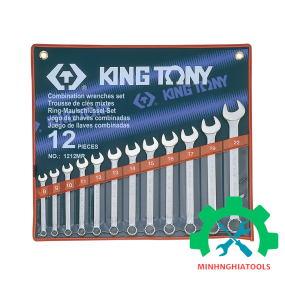 Bộ cờ lê vòng miệng 12 cái hệ mét Kingtony 1212MR 8-22mm