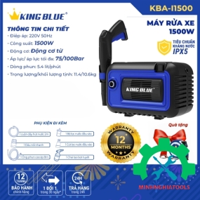 Máy Xịt Rửa Xe Cao Áp Kingblue KBA-I1500 1500W 