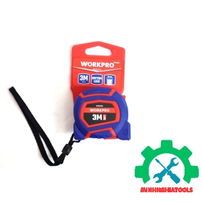 Thước cuộn tráng nylon, kích thước 3Mx16mm Workpro - WP261008 