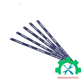 Bộ lưỡi cưa thẳng bằng kim loại 24TPI (1 set = 5 cái), kích thước 300mm (12 inches) Workpro - WP215033 