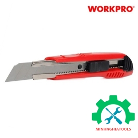 Dao rọc giấy bằng nhựa, chiều rộng lưỡi dao 18mm Workpro WP212013 