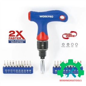 Bộ tua vít cầm tay chữ T Workpro - W021408 