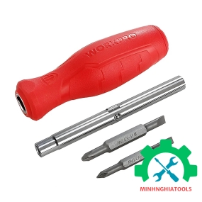 Bộ Tua vít đổi đầu 6 trong 1, thép hợp kim CR-V Workpro - WP221066 