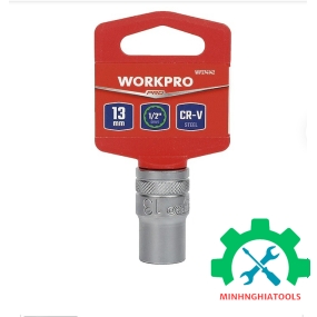 Đầu tuýp có đầu vuông 1/2 inch và đầu lục giác 12 cạnh size 13mm Workpro - WP274142