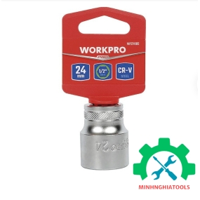 Đầu tube có đầu vuông 1/2 inch và đầu lục giác 6 cạnh size 24mm Workpro - WP274105
