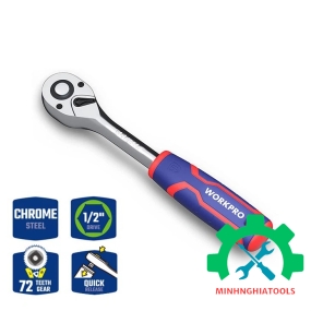 Cần siết tự động đảo chiều 1/2 inch 72T Workpro WP271012