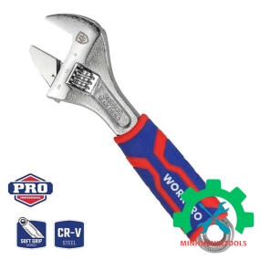 Mỏ lết WORKPRO thép CR-V cán bọc nhựa , size từ 6 - 12 inch 