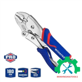 Kìm bấm bằng thép CR-V 7 inch 180mm Workpro - WP231073 