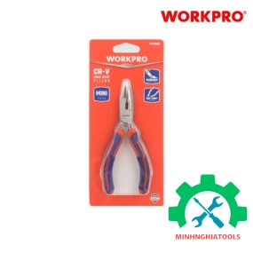 Kìm mũi dài nhọn mini, bằng thép CR-V WORKPRO - WP231095 
