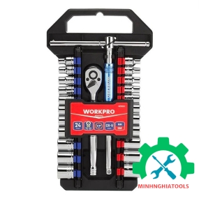 Bộ tuýp 24 chi tiết 3/8 Workpro WP202553 