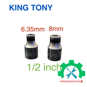 Đầu chuyển bulong 1/2 inch sang mũi vít đóng 6.35 - 8mm Kingtony 4148xxS