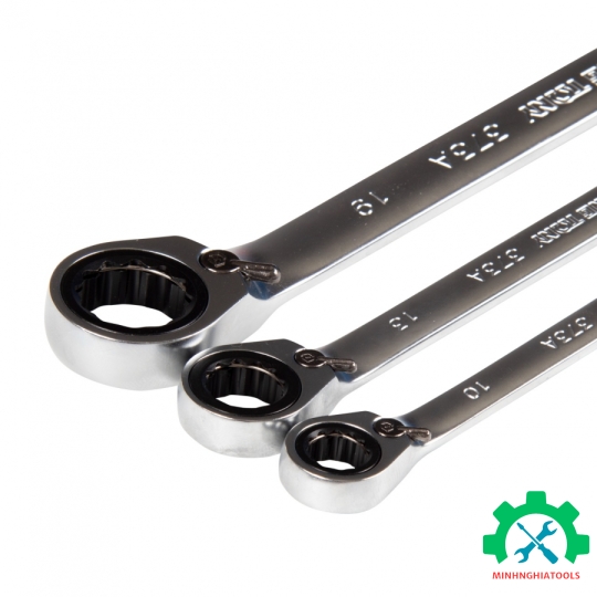  Bộ cờ lê vòng miệng tự động 7 chi tiết có khóa gạt Kingtony 12207MRN01  