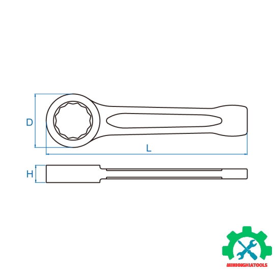 Cờ Lê Vòng Đóng 70mm KINGTONY 10B0-70