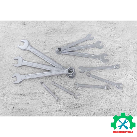 Bộ cờ lê vòng miệng hệ inch 11 chi tiết Kingtony 1211SR
