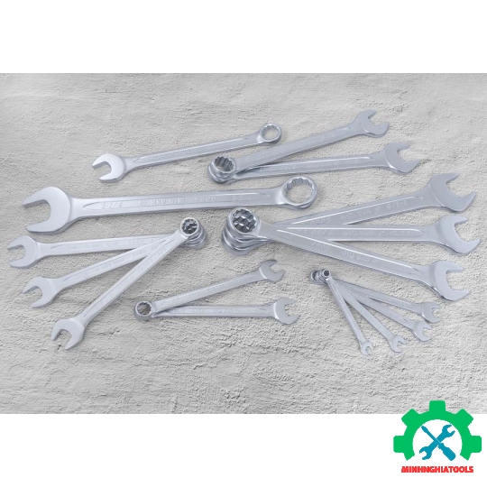 Bộ cờ lê vòng miệng hệ inch 16 chi tiết Kingtony 1216SR