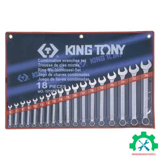 Bộ vòng miệng 18 chi tiết Kingtony 1218MR01 6 - 24mm 