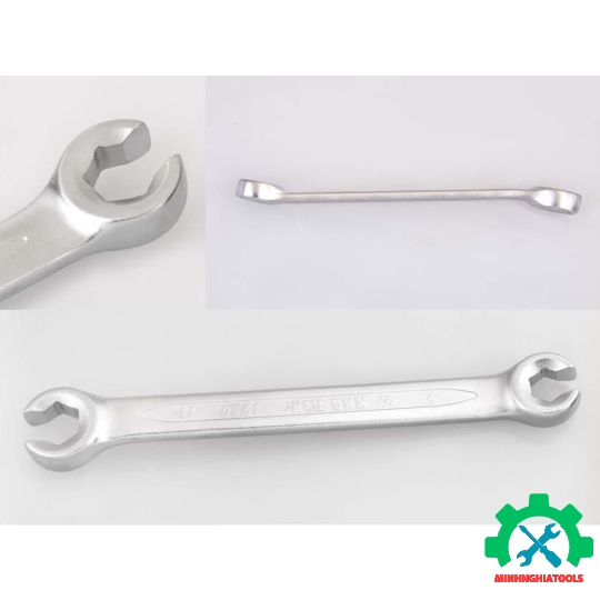 Cờ lê mở ống dầu  Kingtony 1930 loại hai đầu vòng chẻ, các size lẻ 8x10 - 22x24mm