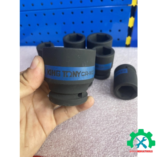 Đầu Tube đen ngắn 3/4 inch Kingtony 6535 thép CR-MO các size lẻ từ 17-65mm 