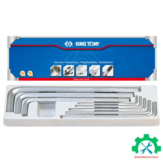 Bộ lục giác hệ inch 8 cây Kingtony 20208SR01