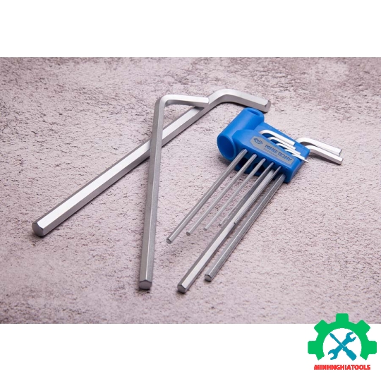 Bộ chìa lục giác bằng dài 9 chi tiết hệ inch Kingtony 20209SR02 