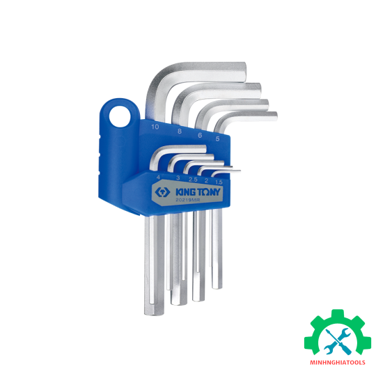 Bộ lục giác ngắn 9 chi tiết (1.5-10mm) Kingtony  20219MR 