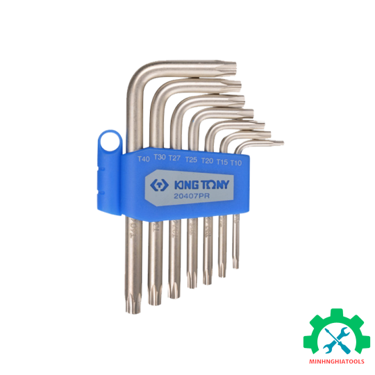 Bộ lục giác bông ngắn 7 cây có lỗ Kingtony 20407PR
