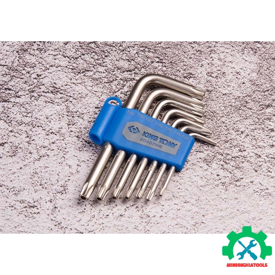 Bộ lục giác bông ngắn 7 cây có lỗ Kingtony 20407PR