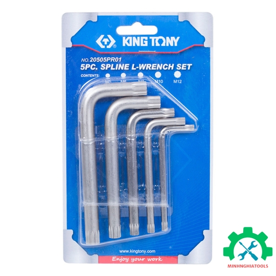 Bộ lục giác bông 12 cạnh Kingtony 20505PR01 5 cây từ M5-M12