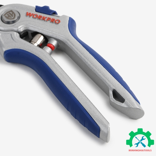 Kéo cắt tỉa cành, tay cầm hợp kim, lưỡi dao SK5,8 inches Workpro WP332011
