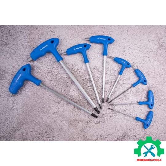 Bộ lúc giác chữ T đầu bi Kingtony 22108MR 8 cây 2-10mm 