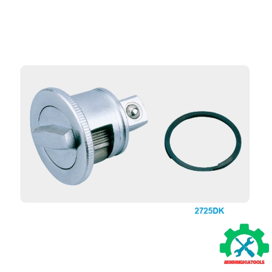 Cần siết tự động 1/4" Kingtony 2725-55FR đầu tròn dài 135mm 