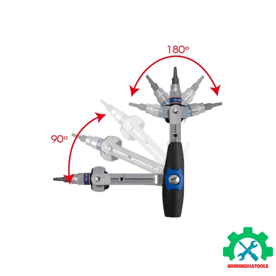 Cần siết tự động lắc léo 1/4" Kingtony 2752-45G dài 114mm