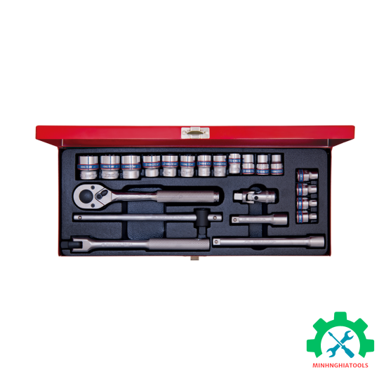 Bộ tube 3/8"  22 chi tiết 6 cạnh (6-22mm) Kingtony 3523MR