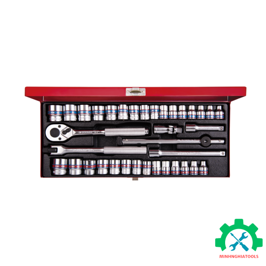 Bộ tube 3/8" 36 chi tiết hệ inch và hệ mét KINGTONY 3036CR 