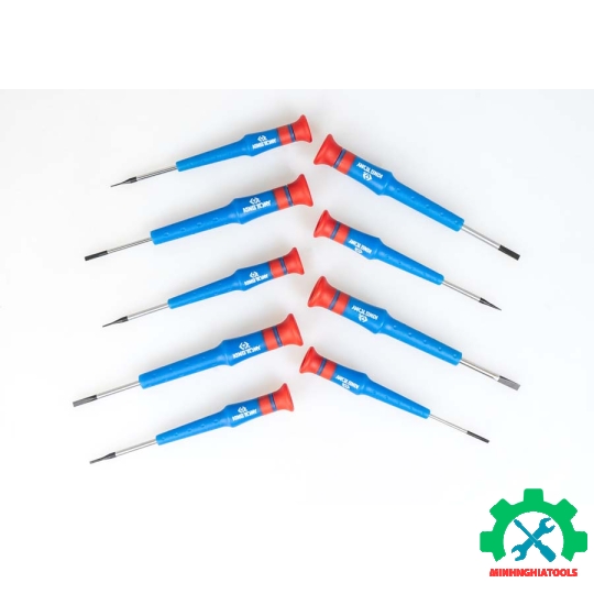 Bộ vít sửa điện tử 9 chi tiết đầu dẹp Kingtony 32209MR 
