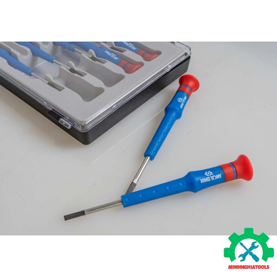 Bộ vít sửa điện tử 9 chi tiết đầu dẹp Kingtony 32209MR 
