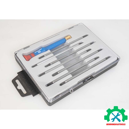 Bộ tua vít sửa điện tử 8 chi tiết hai đầu Kingtony 32607MR
