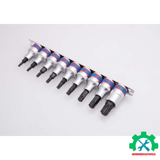 Bộ tuýp lục giác sao 1/2" Kingtony 4109PR10 9 chi tiết  T20-T60 