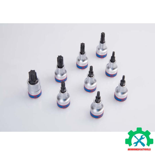 Bộ tuýp lục giác sao 1/2" Kingtony 4109PR10 9 chi tiết  T20-T60 
