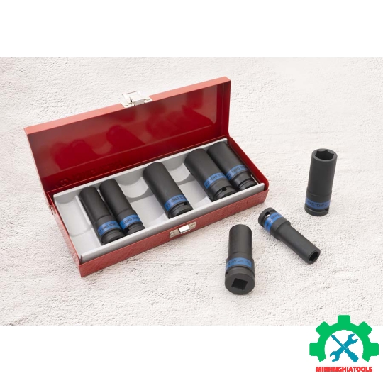 Bộ tuýp đen dài Kingtony 4410MP 8 chi tiết từ 12-23mm loại 6 cạnh 
