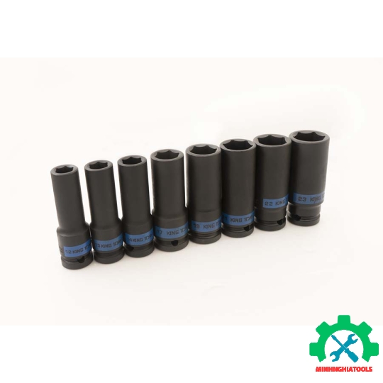 Bộ tuýp đen dài Kingtony 4410MP 8 chi tiết từ 12-23mm loại 6 cạnh 