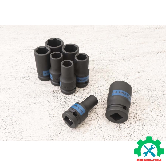 Bộ tuýp đen dài 52mm Kingtony 4413MP 8 chi tiết 10-24mm