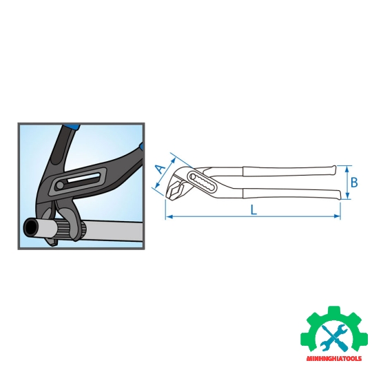 Kìm mỏ quạ 10"  Kingtony 6511-10A 