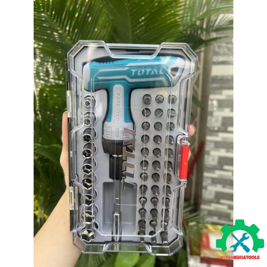 TACSD30476 BỘ 47 TUA VÍT VẶN TAY CẦM T TỰ ĐỘNG TOTAL