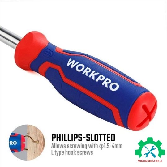 Bộ tua vít đổi đầu 6 in 1 Workpro WP221046