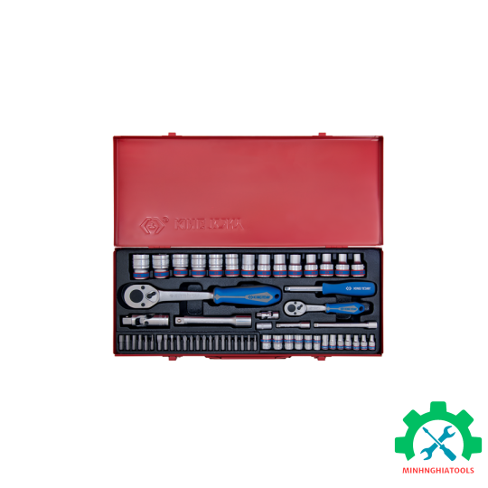 Bộ tuýp 58 chi tiết 1/2" và 1/4" hệ mét Kingtony 7558MR 