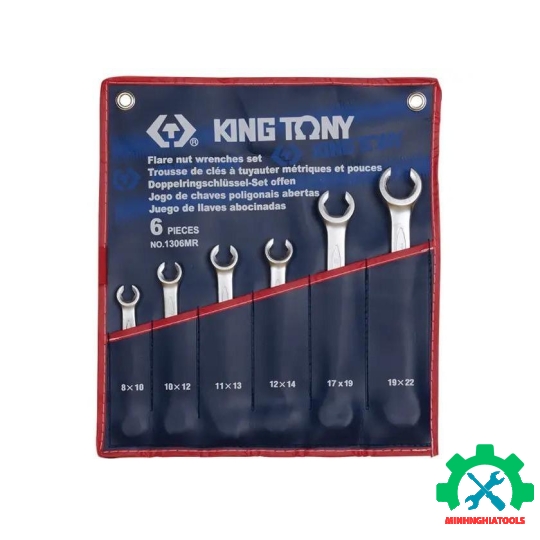 Bộ cờ lê mở ống dầu Kingtony 1306MR 6 chi tiết từ 8-22mm 