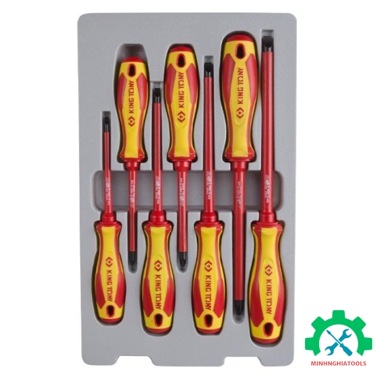 Bộ tua vít cách điện 1000v 7 chi tiết Kingtony 30617MR 
