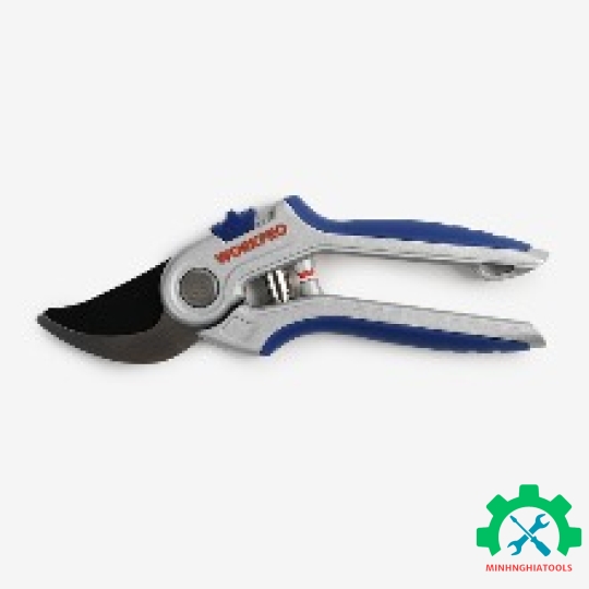 Kéo cắt tỉa cành, tay cầm hợp kim, lưỡi dao SK5,8 inches Workpro WP332011